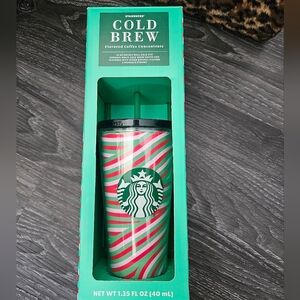 Starbucks Cold Cup with extra reusable straws and sample coffee pod
